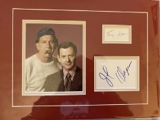 The Odd Couple, 14x11 inch professionally mounted display containing the autographs of Jack