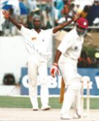 Cricket, Chris Lewis signed 10 x 8 inch colour photograph. Lewis is an English former cricketer, who