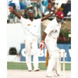 Cricket, Chris Lewis signed 10 x 8 inch colour photograph. Lewis is an English former cricketer, who
