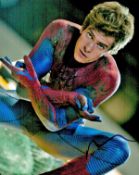 Andrew Garfield signed Spiderman 10x8 colour photo. Andrew Russell Garfield (born 20 August 1983) is