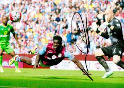 Football Micah Richards signed 12x8 colour photo pictured in action for Aston Villa. Micah Lincoln