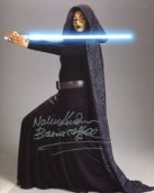 Star Wars 8x10 photo signed by actress Nalini Krishan as Barris Offee in Attack of the Clones.