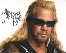 Dog the Bounty Hunter 8x10 photo signed by this popular American reality TV star. Good condition.