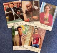 Collection of 5 Eastenders Signatures on Eastenders Card. Signatures include John Bardon as Jim