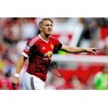 Bastian Schweinsteiger signed Manchester United 12x8 colour photo. Bastian Schweinsteiger ( born 1