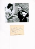 Burgess Meredith 12x8 signature piece includes signed album page and black and white photo both