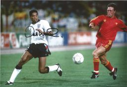 Des Walker signed 12x8 colour photo. British football coach and former player, who played as a
