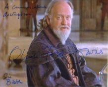 Star Wars 8x10 photo signed by actor Oliver Ford Davies who played Sio Bibble in Star Wars