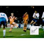 Football, Ronald Koeman signed and mounted colour presentation photograph and signature piece,