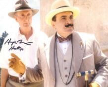 Poirot 8x10 photo signed by actor Hugh Fraser as Captain Hastings. Good condition. All autographs