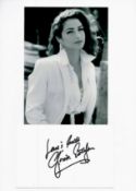 Gloria Estefan signature piece below black and white photo. Good condition. All autographs come with