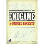 Liz Smith, Lee Evans and Geoffrey Hutchings signed Endgame 2004 programme. Signed on front cover.