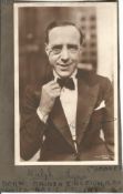 Ralph Lynn Signed 6 x 4 inch b/w photo mounted to card, slightly faded. Condition 6/10. Good
