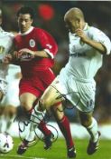 Football Danny Mills signed 12x8 colour photo pictured in action for Leeds United. Daniel John Mills