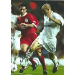 Football Danny Mills signed 12x8 colour photo pictured in action for Leeds United. Daniel John Mills