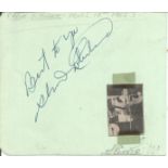 Slim Whitman signed autograph album page with concert programme. Good condition. All autographs come