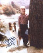 Lassie, 8x10 photo from the 50's TV series Lassie signed by actor Jon Provost who played Timmy. Good