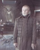 Derek Jacobi signed 10x8 picture in character from 'Underworld: Evolution'. Good condition. All