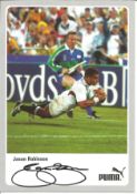 Rugby Union Jason Robinson signed 6x4 colour Puma promo photo. Jason Thorpe Robinson OBE, born 30