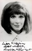 Fenella Fielding signed 6x4 vintage black and white photo dedicated. Fenella Fielding, OBE (born