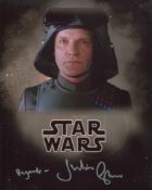 Star Wars 8x10 photo signed by actor Julian Glover as General Veers. Good condition. All