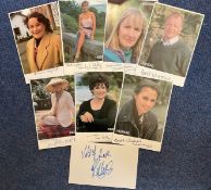 Collection of 8 'High Road' TV Series Signature cards/Postcards. Signatures include Briony McRoberts