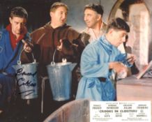 Crooks in Cloisters Ealing comedy photo signed by actor Bernard Cribbins. Good condition. All