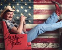 The Village people star Randy Jones signed 8x10 photo. Good condition. All autographs come with a