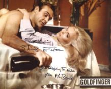 007 Bond girl, lovely 8x10 photo signed by Goldfinger actress Shirley Eaton who has also added her