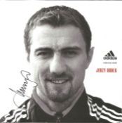 Football Jerzy Dudek signed 5x5 Adidas promo photo. Jerzy Henryk Dudek ( born 23 March 1973) is a