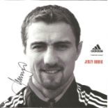 Football Jerzy Dudek signed 5x5 Adidas promo photo. Jerzy Henryk Dudek ( born 23 March 1973) is a