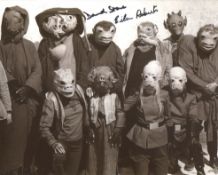 Star Wars 8x10 photo from Return of the Jedi, signed by actor David Stone as Wioslea and Eileen
