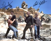 Primeval 8x10 fantasy TV series photo signed by actor Andrew Lee Potts and Hannah Spearritt. Good