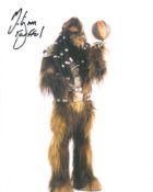 Star Wars 8x10 photo signed by aussie Basketball legend and actor Michael Kingma as the Wookie '