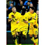 Football Micah Richards signed 12x8 colour photo pictured in action for Aston Villa. Micah Lincoln