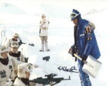 Star Wars 8x10 photo signed by The Empire Strikes Back 2nd Unit Director Bill Westley. Good