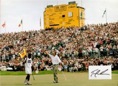 Golf, Tom Lehman signed and mounted colour presentation photograph, approx 12x16. Lehman is an