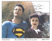 Superman actress Phyllis Coates signed 8x10 photo. Coates is best known for her portrayal of