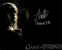 Annette Hannah signed 10x8 Game of Thrones colour photo. Good condition. All autographs come with