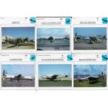 Bundle Of 10 War Plane Collectors Club Cards inc Supermarine Spitfire And Lockheed. Good