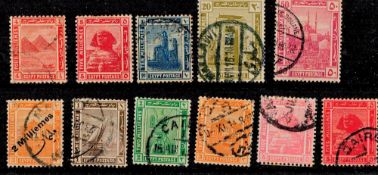 Egypt 11 Stamps All Pre 1921 On Stockcard. Good condition. We combine postage on multiple winning