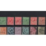 GB GV 12 Stamps On Stockcard. Good condition. We combine postage on multiple winning lots and can