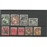 Nigeria, Niue, North Borneo and North Nigeria pre 1936 stamps on stockcard. 9 stamps. Good