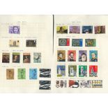 GB stamps on 4 loose album pages, covering 1971-1973. 40, stamps. Good condition. We combine