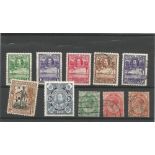 Sierra Leone and South Africa pre 1936 stamps on stockcard. 10 stamps. Good condition. We combine