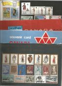 Stamps Bundle Including Canada Souvenir Cards, Royal Visit Tuvalu 1982, Greece . Good condition.