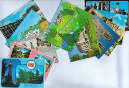 Bundle Of 22 Europe And Bermuda Topographical Postcards Posted and Unposted. Good condition. We