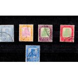 Terengganu Pre 1936 5 Stamps. Good condition. We combine postage on multiple winning lots and can