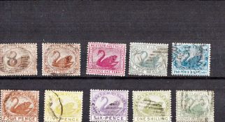 Western Australia Pre 1910 10 Stamps. Good condition. We combine postage on multiple winning lots