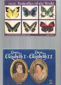 4 x Brooke Bond Picture Card Albums Incomplete - Butterflies Of The World, Queen Elizabeth I - Queen